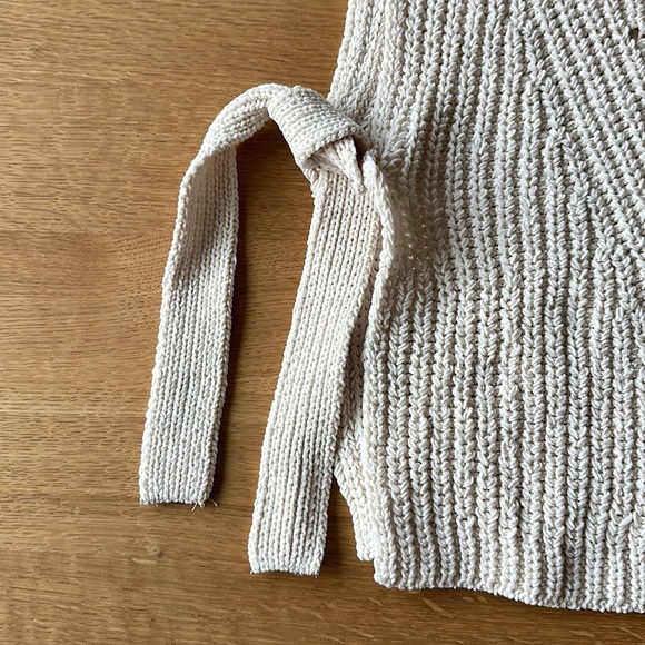 Zara Girls Open Side-Tie Sweater Girls 11-12 Years - Picture 2 of 7